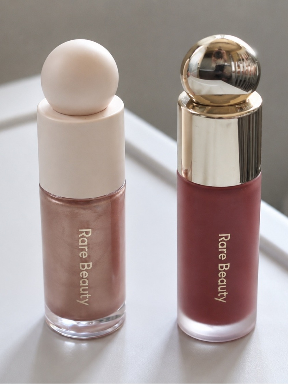 Rare Beauty Matte Blush(LOVE) & Highlighter(TRANSCEND)